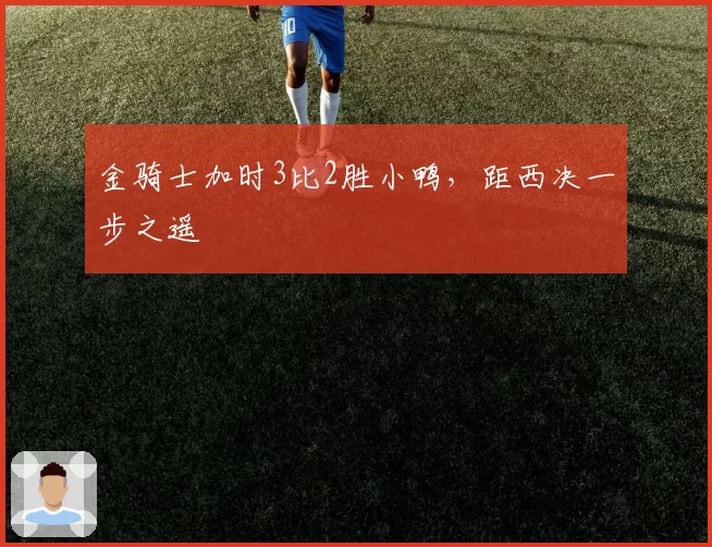 金骑士加时3比2胜小鸭，距西决一步之遥